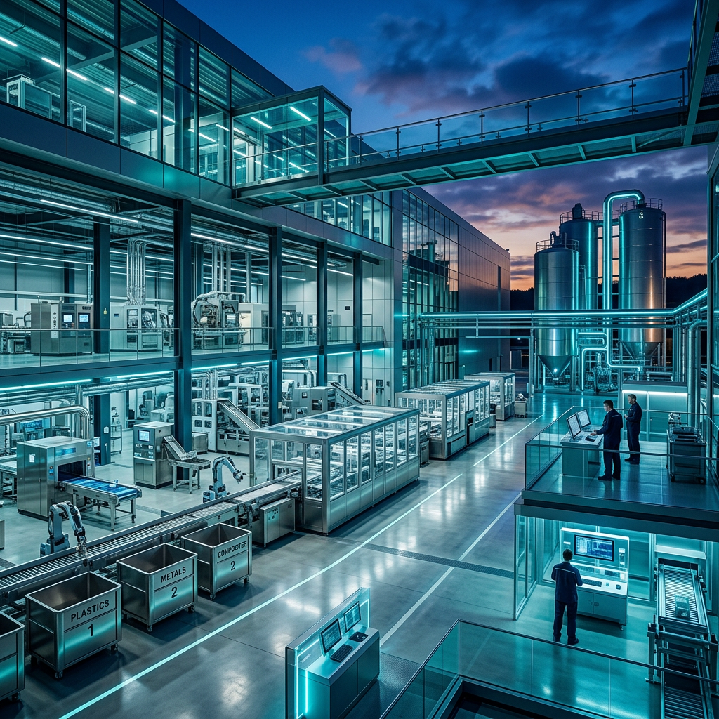 Fasilitas pengolahan limbah industri modern