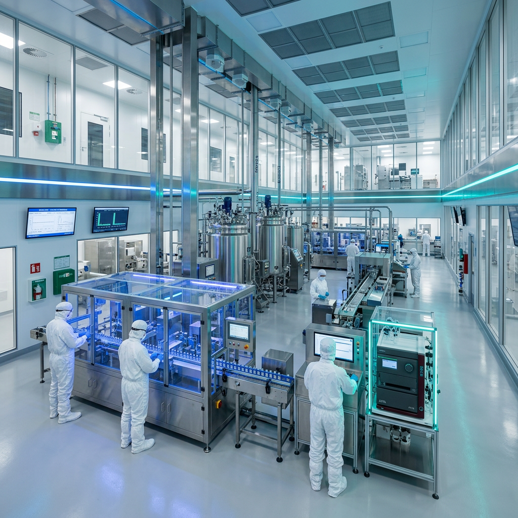 Fasilitas manufaktur clean room modern