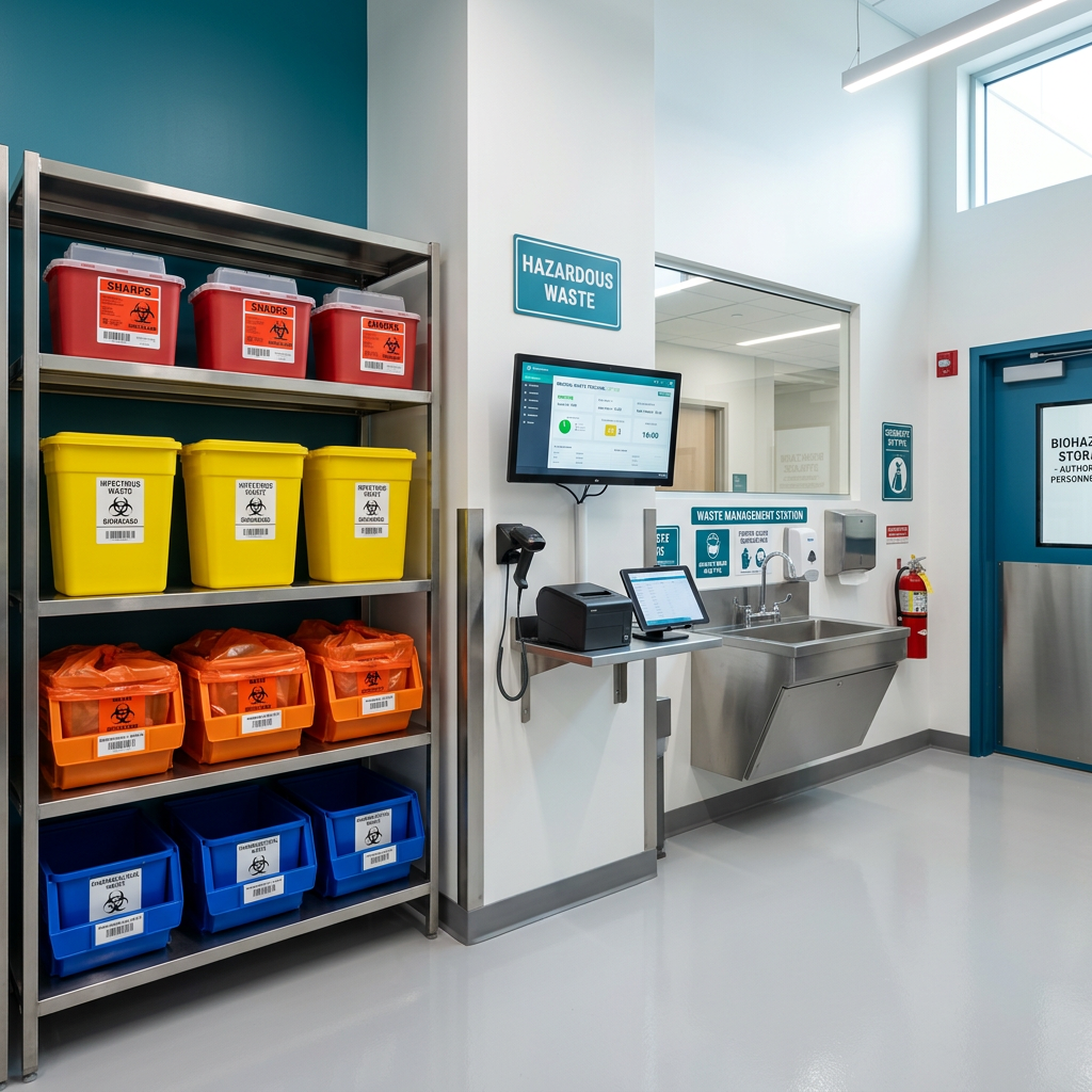 Stasiun manajemen limbah medis modern